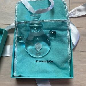 Tiffany & Co. Crystal snowman ornament BNWB